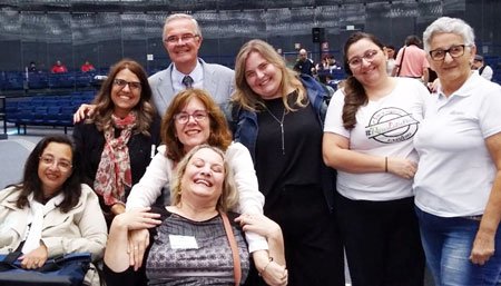 Doenças Raras 2020, evento realizado no Memorial da América LAtina, com a presença do Dr. Acary Bulle e Lidia Costa, da Abrami
